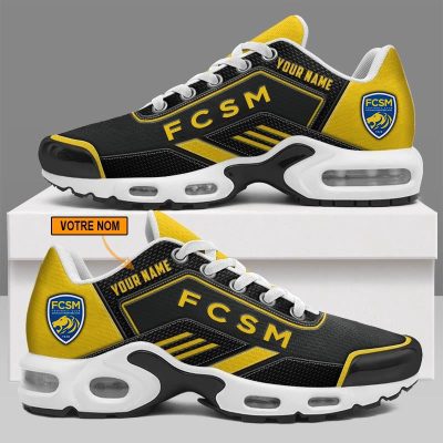 FC Sochaux-Montb?liard - Chaussures Air Max Plus Nouveau style avec nom personnalis?