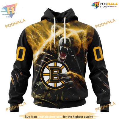 Fear The Bear Special Design NHL Boston Bruins Hoodie 3D, Bold Apparel