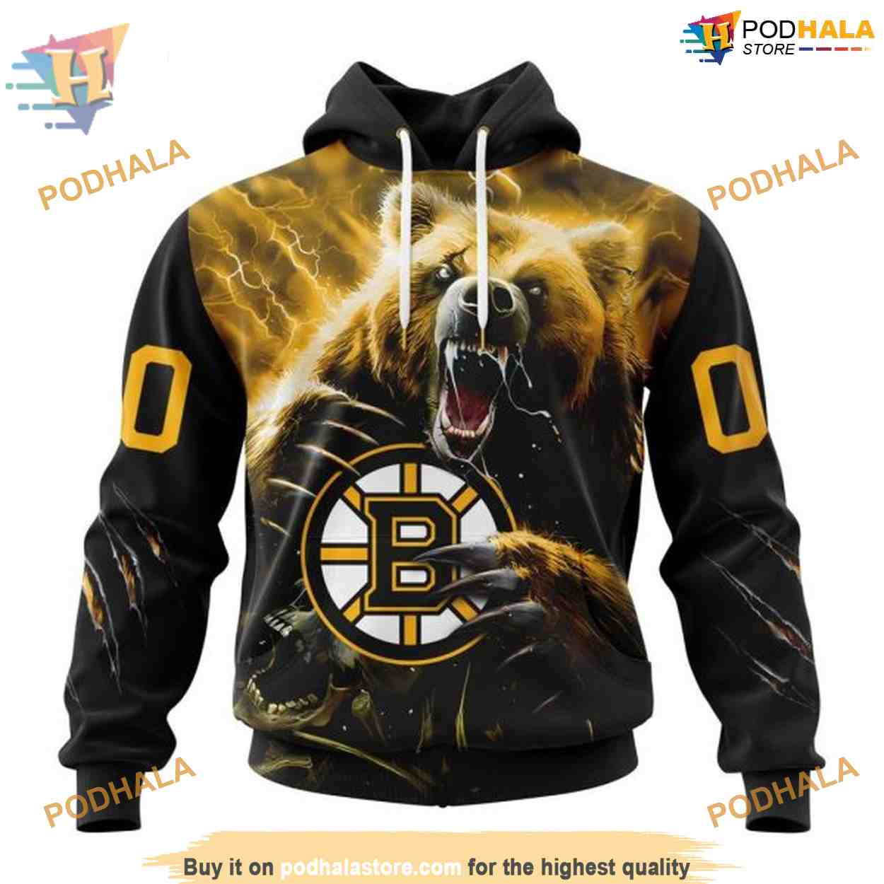 Fear The Bear Special Design NHL Boston Bruins Hoodie 3D, Bold Apparel Fear The Bear Special Design NHL Boston Bruins Hoodie 3D, Bold Apparel