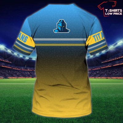 Gold Coast Titans Nrl Personalized Name 3D T-Shirt Hoodie Zipper Hoodie for men and women