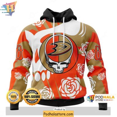 Grateful Dead Anaheim Ducks 3D Hoodie, Custom NHL Fan Apparel