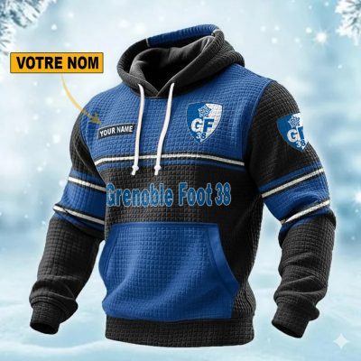 Grenoble Foot 38 Personalized waffle knit hoodie