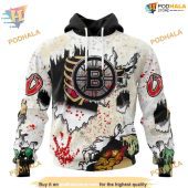 Halloween Special Zombie Style NHL Boston Bruins Hoodie 3D, Spooky Apparel
