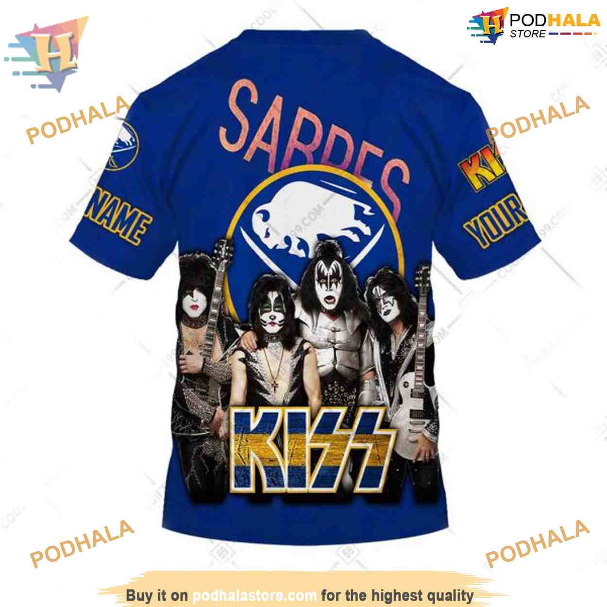 Kiss Band Style Personalized NHL Buffalo Sabres 3D Hoodie Exclusive Kiss Band Style Personalized NHL Buffalo Sabres 3D Hoodie Exclusive