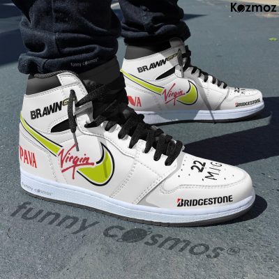 Brawn GP Jenson Button Custom Shoes Brawn GP 001 Livery GP Racing Shoes