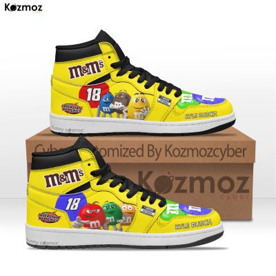 Kyle Busch Custom Shoes #18 Livery 2015 Livery M&M's Racing Shoes