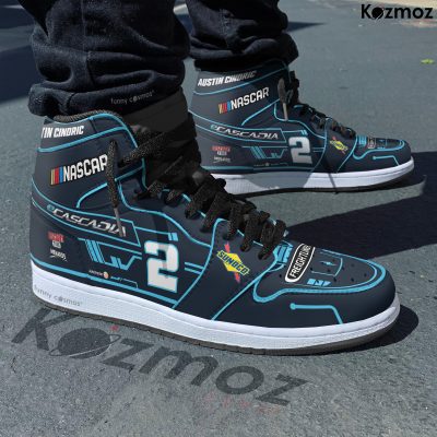 Austin Cindric Custom Shoes Team Penske eCascadia Freightliner Mustang Livery 2023 Livery #2 Racing Shoes