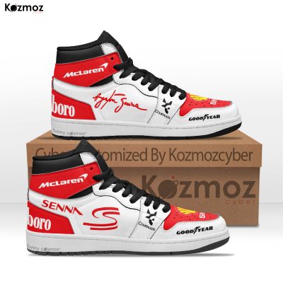 McLaren Ayrton Senna Custom Shoes MP4-8 Malboro Livery 1993 Livery McLaren Racing Shoes