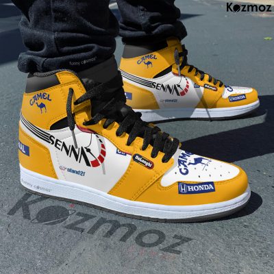 Ayrton Senna McLaren Custom Shoes Racing Monaco 1987 Racing JD Sneakers