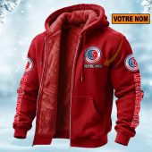 LB Ch?teauroux Perseonalized Fleece Zip Hoodie Fleece Hoodie AOP Print