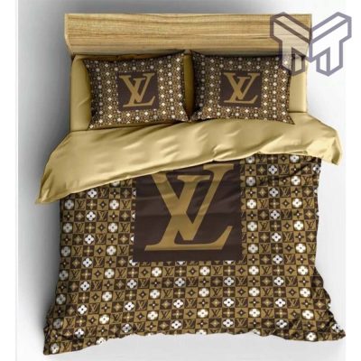 Louis Vuitton Bedding Set, Louis Vuitton Amazing Bedding Set, Bedspread, Duvet Cover Set