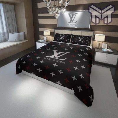Louis Vuitton Bedding Set, Louis Vuitton Black Bedding Set, Comforter Sets, Duvet Cover, Bedspread Home Decor