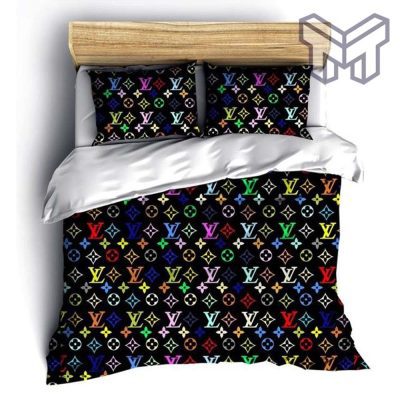 Louis Vuitton Bedding Set, Louis Vuitton Multicolor Bedding Set, Bedspread, Duvet Cover Set