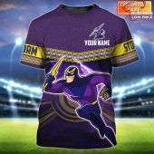 Melbourne Storm Nrl Personalized Name 3d T Shirt - demo10