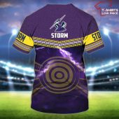 Melbourne Storm Nrl Personalized Name 3d T Shirt - demo10