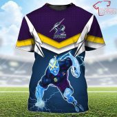 Melbourne Storm Nrl Personalized Name And Number 3d T Shirt Gift For Fans - demo10