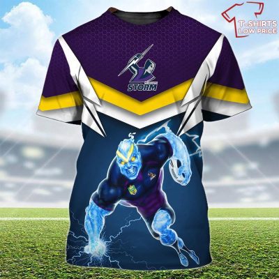 Melbourne Storm Nrl Personalized Name And Number 3D T-Shirt Hoodie Zipper Hoodie for men and women Gift For Fans