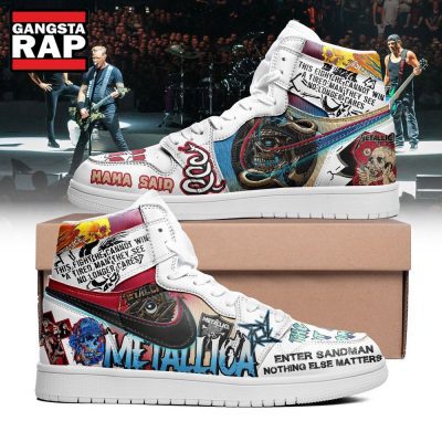 Metallica Mama Said Enter Sandman Nothing Else Matters Air Jordan 1 Shoes