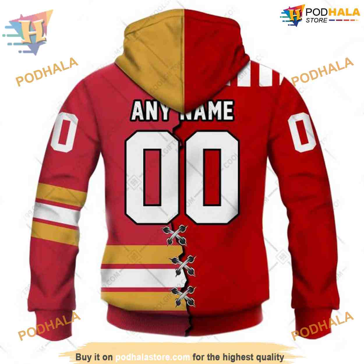 Mix CFL Calgary Stampeders NHL Calgary Flames Hoodie 3D Mix CFL Calgary Stampeders NHL Calgary Flames Hoodie 3D
