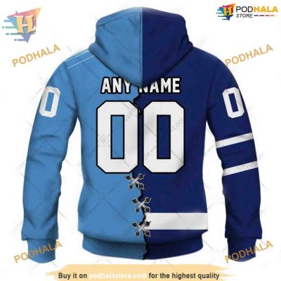 Mix CFL Toronto Argonauts NHL Toronto Maple Leafs Hoodie 3D
