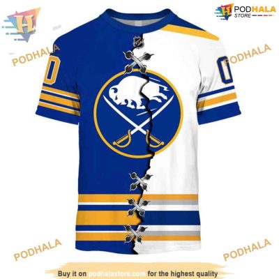 Mix Jersey 2023 Style Personalized NHL Buffalo Sabres 3D Hoodie Trendy