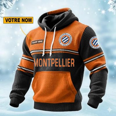 Montpellier HSC Personalized waffle knit hoodie
