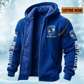 Montpellier H?rault Rugby Perseonalized Fleece Zip Hoodie Fleece Hoodie AOP Print