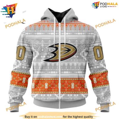 NEW Customized NHL Native Design Special Anaheim Ducks Hoodie 3D