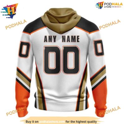 NHL 2023 30th Anniversary Away Personalized Ducks Hockey Hoodie 3D