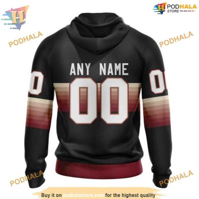NHL Black And Gradient Arizona Coyotes Hoodie 3D, Special Arizona Coyotes 3D Design