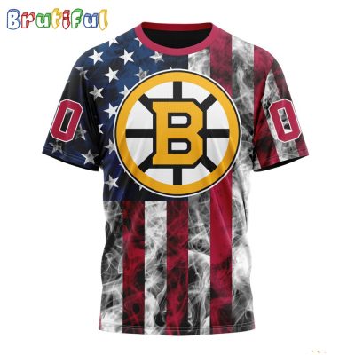 NHL Boston Bruins Happy Independence Day The 4th Of July 3D T Shirt