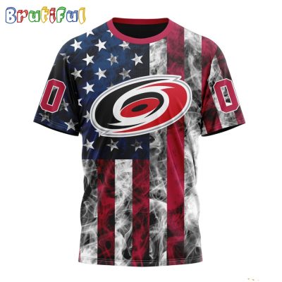 NHL Carolina Hurricanes Happy Independence Day The 4th Of July 3D T Shirt