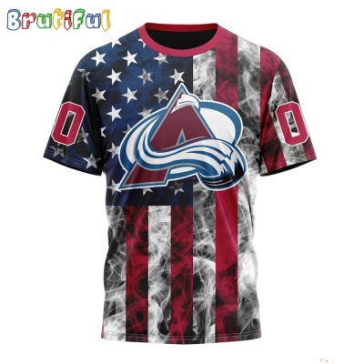 NHL Colorado Avalanche Happy Independence Day The 4th Of July 3D T Shirt