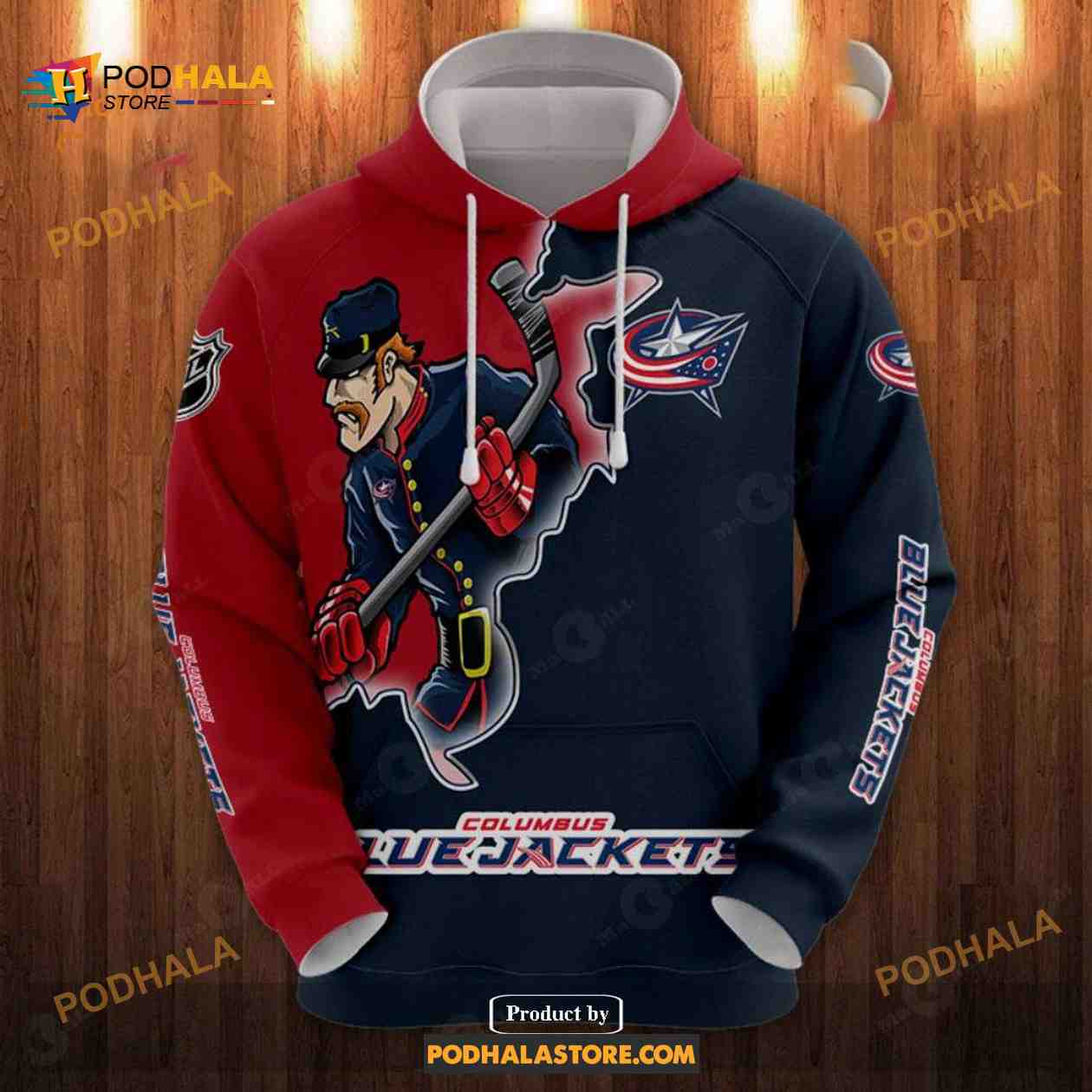 NHL Columbus Blue Jackets Shirt Sweatshirt Hoodie 3D NHL Columbus Blue Jackets Shirt Sweatshirt Hoodie 3D