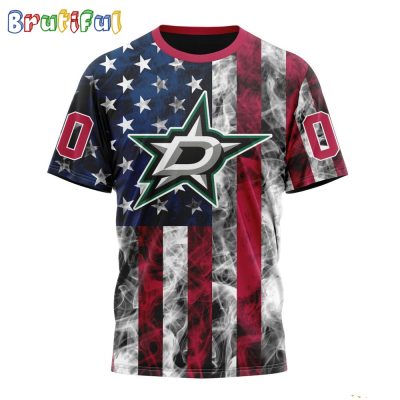 NHL Dallas Stars Happy Independence Day The 4th Of July 3D T Shirt