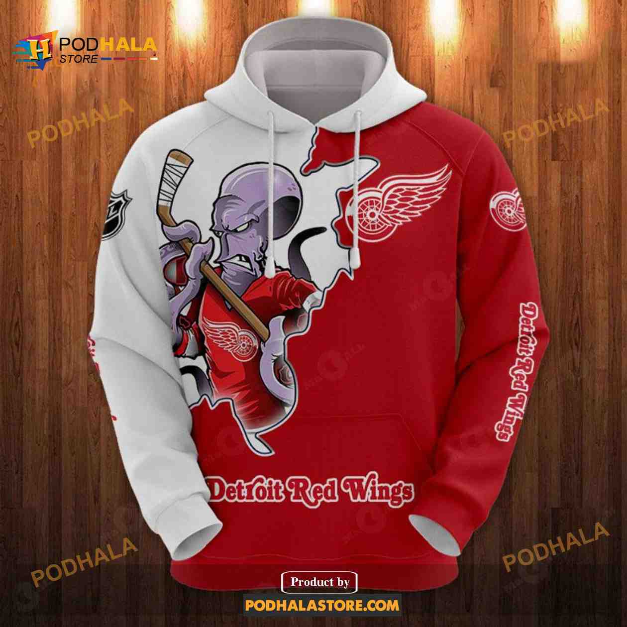 NHL Detroit Red Wings Shirt Sweatshirt Hoodie 3D NHL Detroit Red Wings Shirt Sweatshirt Hoodie 3D