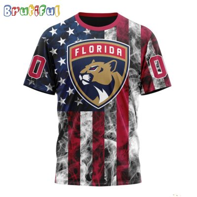 NHL Florida Panthers Happy Independence Day The 4th Of July 3D T Shirt