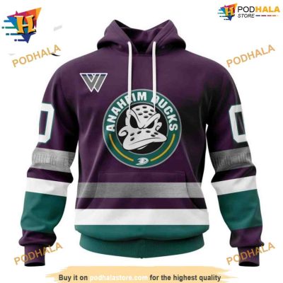 NHL Mighty Ducks 30th Anniversary Unique Hoodie 3D Design