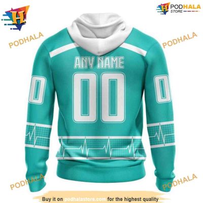 NHL Personalized Healthcare Heroes Honor Ducks Hockey Apparel Hoodie 3D