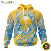 NHL Buffalo Sabres All Over Print 3D Hoodie Fearless Against Childhood Cancers Show Team Spirit