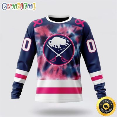 Personalized NHL Buffalo Sabres Crewneck Sweatshirt Special Pink October Fight Breast Cancer Gift For Man And Women