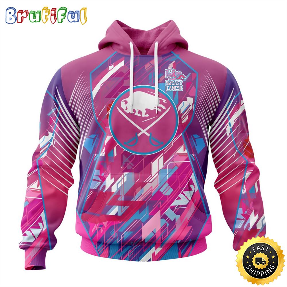 NHL Buffalo Sabres I Pink I Can Fearless Again Breast Cancer All Over Print 3D Hoodie Unisex Hoodie Tshirt Sweatshirt