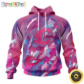 NHL Calgary Flames I Pink I Can Fearless Again Breast Cancer All Over Print 3D Hoodie Unisex Hoodie Tshirt Sweatshirt