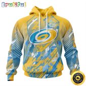 NHL Carolina Hurricanes All Over Print 3D Hoodie Fearless Against Childhood Cancers Show Team Spirit