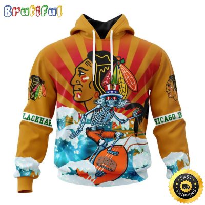 NHL Chicago BlackHawks Hoodie Specialized Kits For The Grateful Dead 3D Hoodie Unisex Hoodie Tshirt