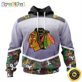 NHL Chicago BlackHawks Specialized Sport Fights Again All Cancer All Over Print 3D Hoodie Unisex Hoodie