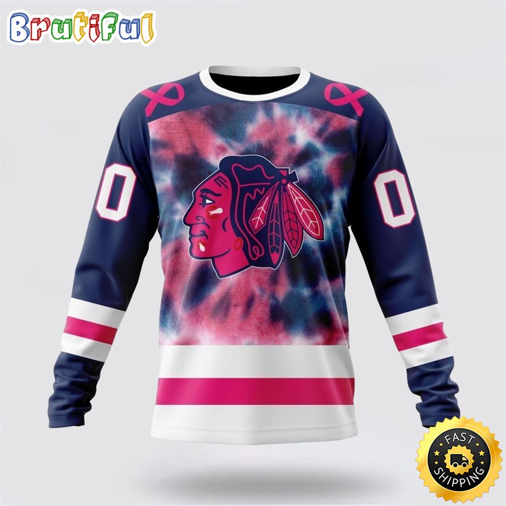 Personalized NHL Chicago Blackhawks Crewneck Sweatshirt Special Pink October Fight Breast Cancer Gift For Man And Women Personalized NHL Chicago Blackhawks Crewneck Sweatshirt Special Pink October Fight Breast Cancer Gift For Man And Women