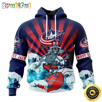NHL Columbus Blue Jackets Hoodie Specialized Kits For The Grateful Dead 3D Hoodie Unisex Hoodie Tshirt
