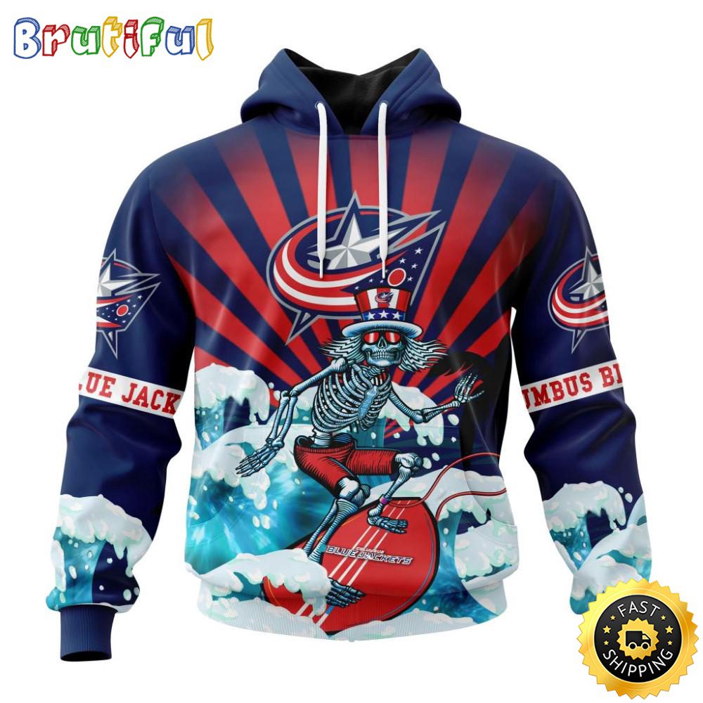 NHL Columbus Blue Jackets Hoodie Specialized Kits For The Grateful Dead 3D Hoodie Unisex Hoodie Tshirt