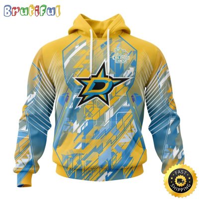 NHL Dallas Stars All Over Print 3D Hoodie Fearless Against Childhood Cancers Show Team Spirit